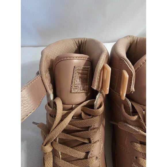 Fila Vulc 13 Sneakers High Tops Women's Size 7.5 Metallic Rose Gold Pink Shoes - Picture 3 of 5